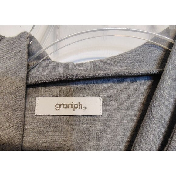 Graniph Osamu Girl with Egg Hooded Gray Sweatshirt, Women's One Size, Medium - Picture 5 of 9